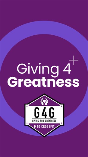 M4G - Indy CrossFit Gym | BIG NEWS, M4G FAM 💜 We’re beyond excited to officially launch our Giving 4 Greatness Application — a program created to remove financial... | Instagram