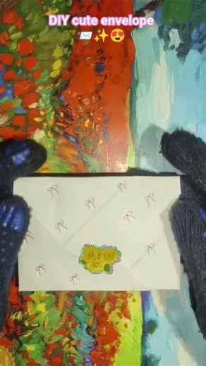 DIY easy and cute envelope making idea 📩✨#shorts#diy#easy#envelopemaking#craft#youtubeshorts.