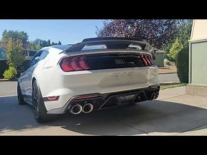 2021 Mach 1. w/stock active exhaust, and steeda H pipe.