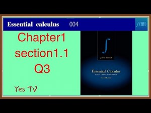 Chapter1 section 1.1-question 3–Essential calculus—early transcendentals homework