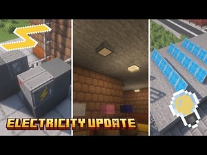 ELECTRICITY SYSTEM in Minecraft! Reeves's Furniture Mod Update Review
