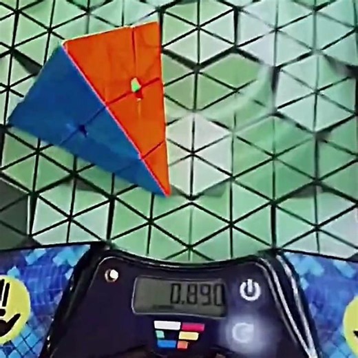 Adam Romanowski Pyraminx Solve [0.89s] NR Single #rubikscube #viral#shorts