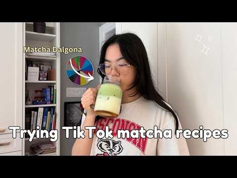 Trying VIRAL TIkTok Matcha Recipes 🍵