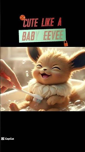 “Baby Eevee’s First Bath 🍼🦊 (Cutest Pokémon Ever!)”