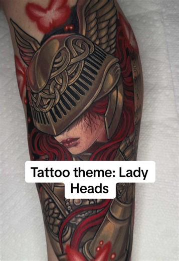 Lady Head Tattoos Showcase by Dallas Tattoo Artist