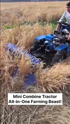Mini Combine Tractor — All-in-One Farming Beast!