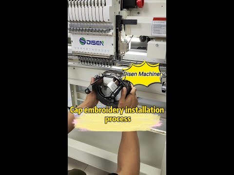 Cap embroidery installation process-How to use an embroidery machine to do embroidery on a hat?