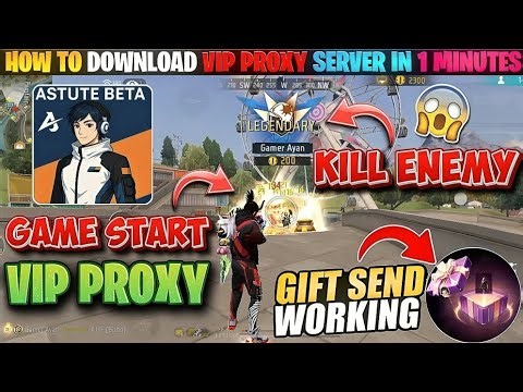 GAME START / GIFT SENDING🎁 PROXY SERVER 100% WORKING HOW TO DOWNLOAD | VIP ASTUTE BETA PROXY SERVER