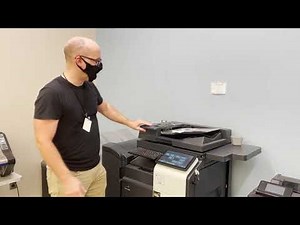 Sending a Fax on the Self-Service Copier