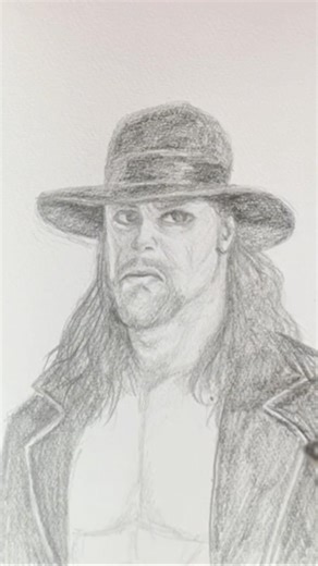 “Can I Draw The Undertaker Perfectly? Watch This 👀” #drawing #sketch #wwe #shorts #youtubeshorts