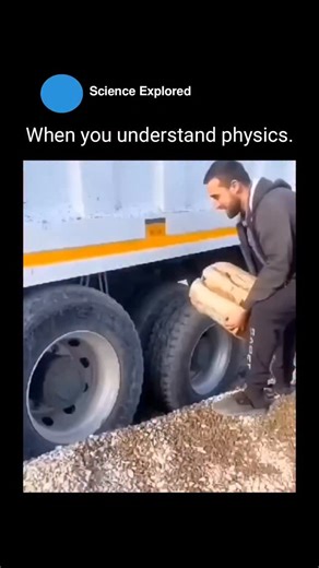 🧠 on Instagram: "The wheel on one side is spinning because it has engine power but no traction. The other wheel has traction but isn’t receiving power, which commonly happens with an open differential. In this setup, power follows the path of least resistance, so the slipping wheel spins while the truck stays stuck. By placing a tree stump between the two wheels, it effectively acts like a temporary gear linking them together. The spinning wheel transfers its rotation through the stump to the w
