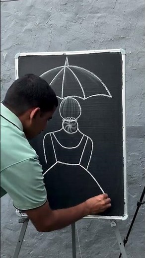 Beautiful Umbrella Art Drawing Idea ☔ #viralvideo #art #drawing