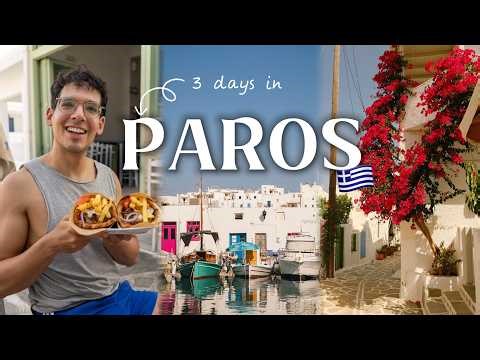 Paros, Greece 🇬🇷 Best Beaches, Naoussa, Lefkes & Food Spots (4 Days) | Travel Vlog