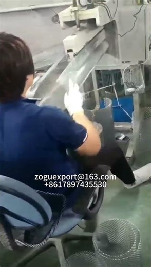 hooking machine for bite mesh tube making