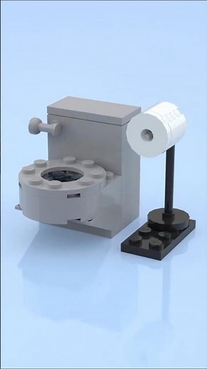 LEGO Mini Toilet and TP Stand?! The Funniest Bathroom Build Ever! 🚽🧻✨