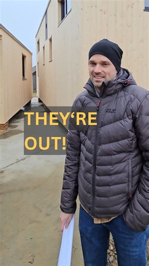 tinyhouse.lv on Instagram: "Hello everyone, both sections of the 2-module tiny house have left the workshop – here’s a brief look at how that came about. However, the workshop is still busy as we start building a new Tiny Ada tiny house – one of our most budget-friendly models, which will be shipped to Germany once finished! As usual, you can find all our models along with their current prices on our website www.tinyhouse.lv! #wood #tinyhome #tinyhouseliving #builder #hausbau #workshop #prefabho