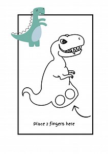 T-rex Dinosaur Finger Puppet: Printable Kids Activity (digital Download) - Etsy Australia