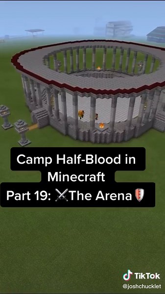 The Sword-fighting Arena at Camp Half-Blood in Minecraft