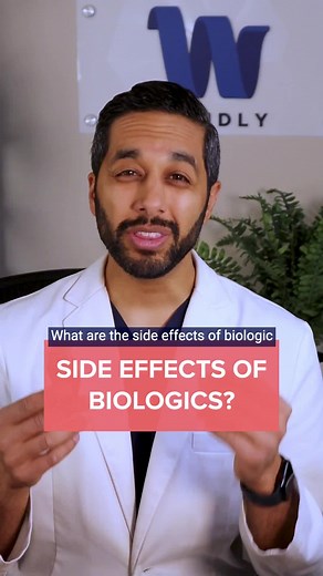 What are the side effects of biologic medications for asthma and allergies? Well, the biggest side effect is one of them Xolair or Omalizumab has been known to sometimes cause anaphylaxis, so your doctor is gonna give you an EpiPen. It's pretty unlikely, but we want to keep you safe. With Mepolizumab, your doctor might ask you if you're at risk for certain types of parasitic infections and they might wanna give you a vaccine for shingles herpes zoster before you take it. The other common side ef