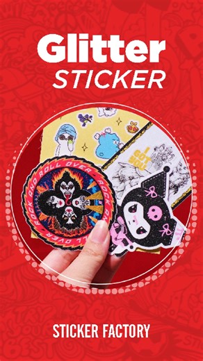 Glitter sticker - Product Know-how | STICKER FACTORY #sticker #customsticker #stickerfactory #stickerprint #stickershop #stickerfactoryvn #glittersticker | Sticker Factory