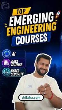Engineering Courses for Future! High Salary BTech Course: AI ML, Cyber Security, Data Science #btech