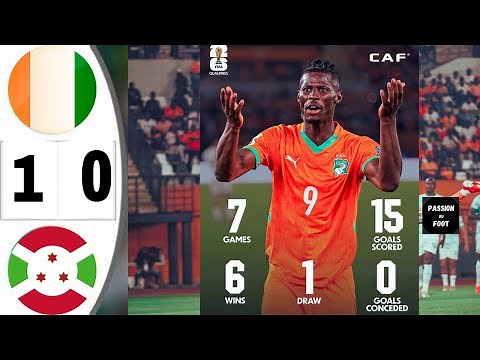 🛑Qualif CDM 2026 : Côte d’Ivoire Vs Burundi (1-0) 😱highlights