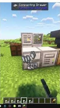 HOW TO USE Compacting Drawer in MINECRAFT (Functional Storage)