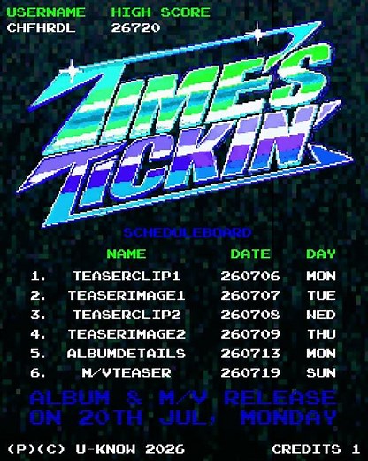 U-KNOW 유노윤호 'Time's Tickin'' SCHEDULEBOARD