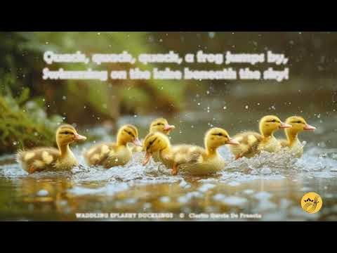 WADDLING SPLASHY DUCLINGS ll Explore the splashy waddling waters