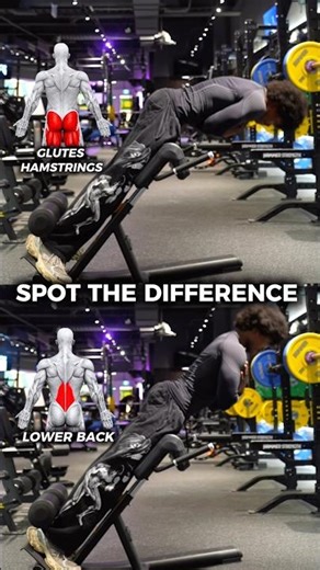 How to actually target glutes and hamstrings vs lower back on the back extension machine(watch back)