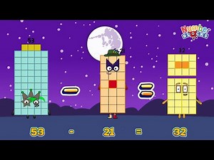 NUMBERBLOCKS FUN WITH SUBTRACTION | FIND THE DIFFERENCE BETWEEN 2 NUMBERS | COUNTING by COLORART_ID