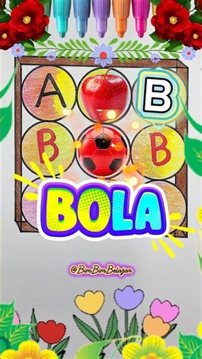 Belajar Huruf A-C seru! 🍎| Learning Letters A-C #shorts #kidslearning #abcd