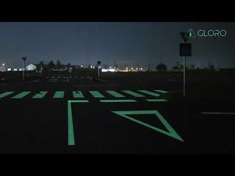 Gloro - The world's first road paint which glows in the dark!