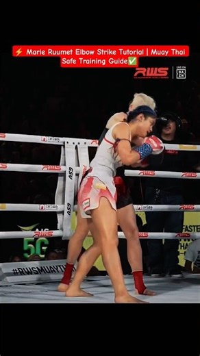 ⚡Marie Ruumet Elbow Strike Tutorial | Muay Thai Safe Training Guide🥊up suhalboxer💥 #fightingskills