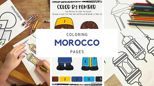 Fun Morocco Coloring Pages for Kids