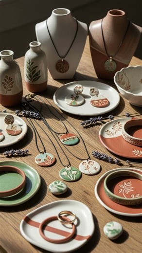 Clay Jewelry Tutorial | Handmade Polymer Clay or ceramic Earrings & Decor video #2