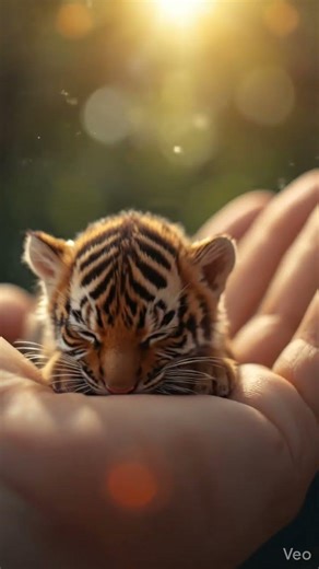 Holding a Tiny Tiger Cub in My Hand #Animal #Tiger #Pet #TinyAnimals #Shorts #Viral #youtubeshorts