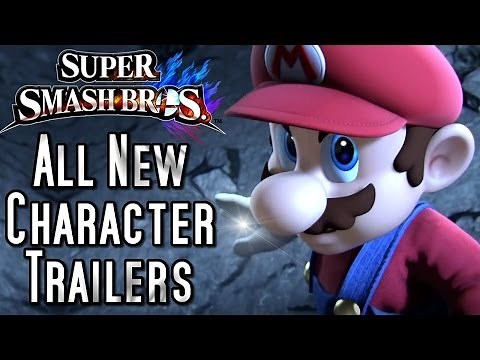 Super Smash Bros ALL New Character Trailers