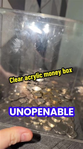 Clear Acrylic Money Box for Smart Savings