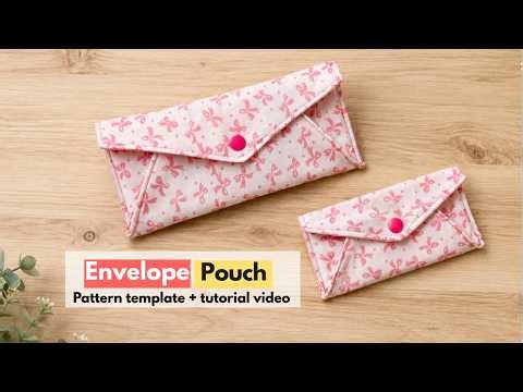 DIY Envelope Pouch | Phone Sleeve | Gift Card Holder | Fabric Wallet | Beginner Sewing Project