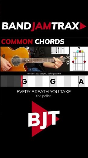 Every Breath You Take by The Police | EASY GUITAR LESSON | Scrolling Chords & Lyrics