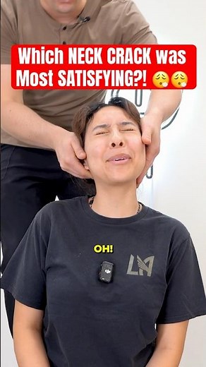 Satisfying Neck Cracking 😮‍💨‼️ #chiropractor #asmrsounds #neckadjustment
