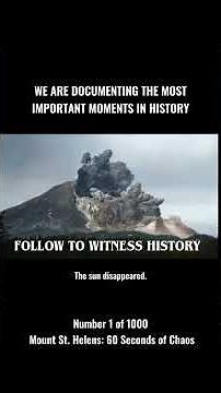 Mount St. Helens Eruption 1980: The Day the Mountain Exploded #MountStHelens #HistoryShorts