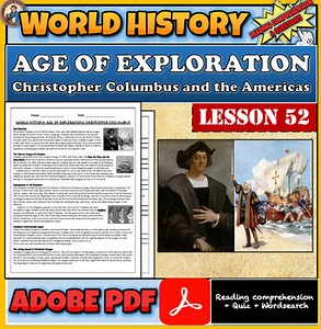 Age Of Exploration. Christopher Columbus.52L World History.Reading Comprehension
