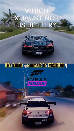 lambo vs evo Insane Forza Horizon 5 Exhaust Sound#forzahorizon5