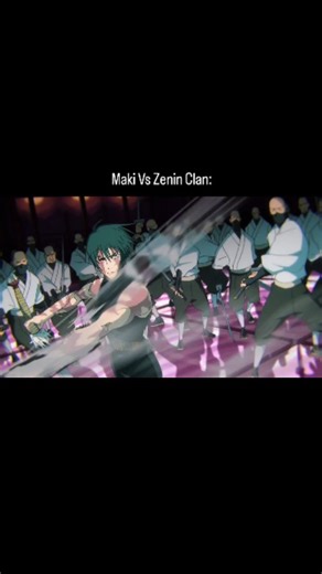 Mohd Salman on Instagram: "Maki Zenin vs the Zenin Clan is one of the darkest and most defining moments in Jujutsu Kaisen, marking Maki’s complete transformation. Betrayed and left for dead by her own family, Maki returns reborn—free of cursed energy but possessing monstrous physical strength equal to Toji Fushiguro. What follows is not a battle but a systematic annihilation, as Maki cuts down the Zenin clan with cold precision, dismantling the oppressive system that humiliated and rejected her