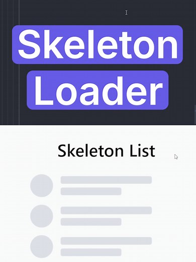 Create a Skeleton List Loader with Tailwind CSS