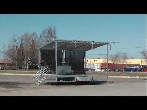 Stageline new SL50 Mobile Stage Trailer