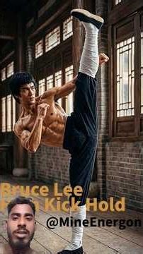 Bruce Lee:A vertical line held against gravity