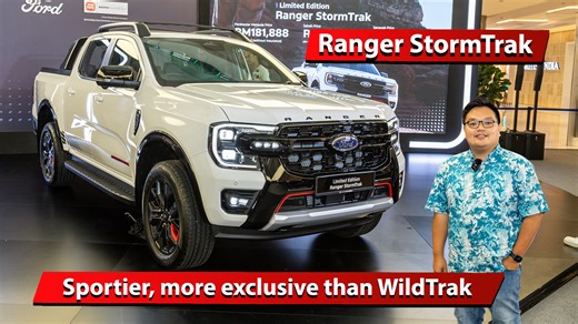 The limited edition Ford Ranger StormTrak is now in Malaysia - only 200 units, priced from RM181,888. What makes it different from the Ranger WildTrak and Platinum? Find out here. More details : https://paultan.org/2024/05/30/2024-ford-ranger-stormtrak-launched-in-malaysia-sportier-than-wildtrak-200-unit-le-rm181888-otr/ | Paul Tan's Automotive News